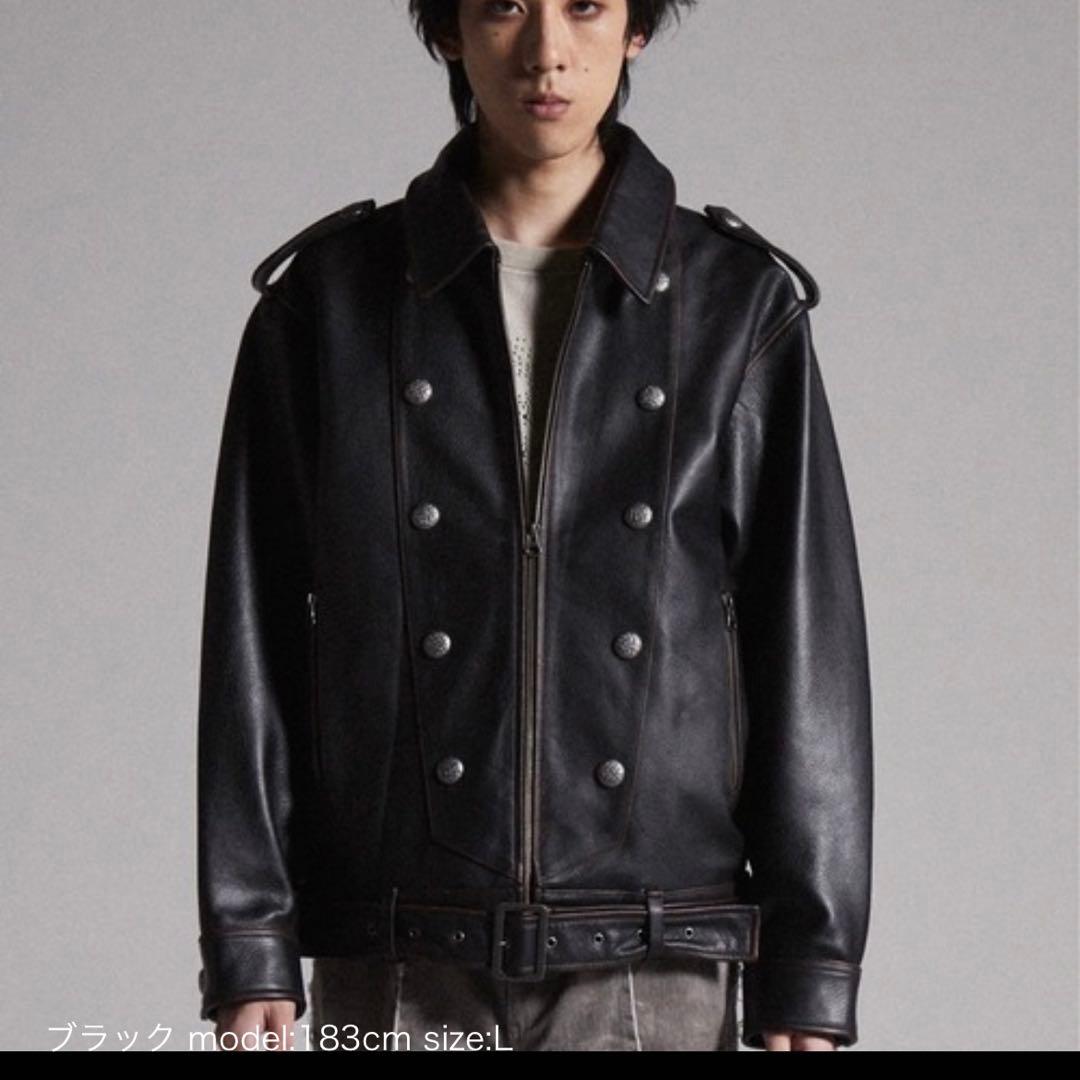 試着のみ】GRANCY グランシー ナポレオンレザーブルゾン M - メルカリ