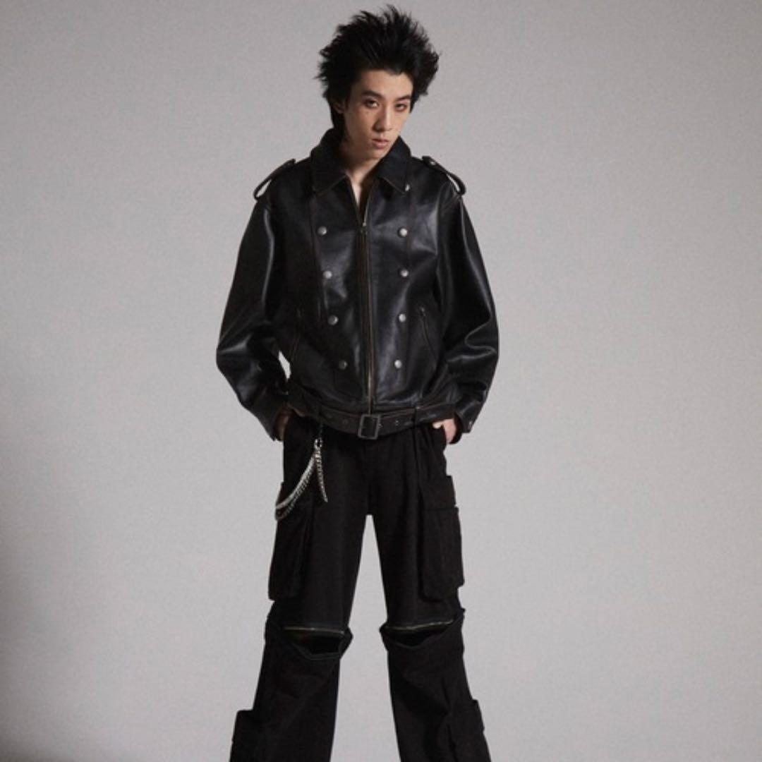 試着のみ】GRANCY グランシー ナポレオンレザーブルゾン M - メルカリ