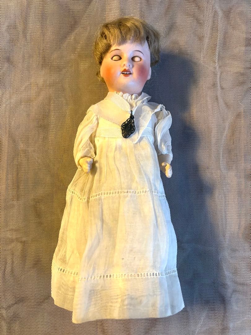 ♡UNIS FRANCE ビスクヘッド コミュニオンドール 初聖体 スタンド付