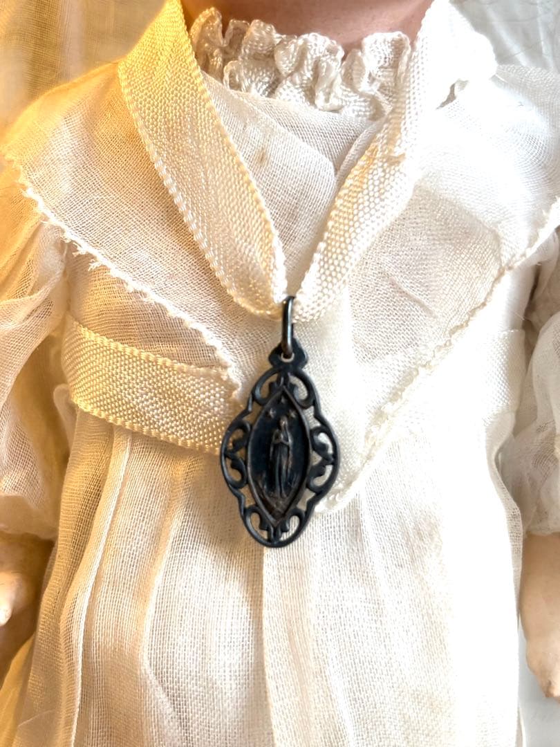 ♡UNIS FRANCE ビスクヘッド コミュニオンドール 初聖体 スタンド付