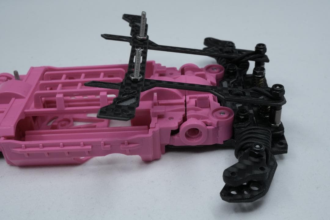 ミニ四駆 CNC精密加工 MSフレキ＋ATアンカーバンパーセット ピンク