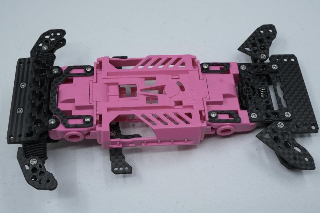 ミニ四駆 CNC精密加工 MSフレキ＋ATアンカーバンパーセット ピンク