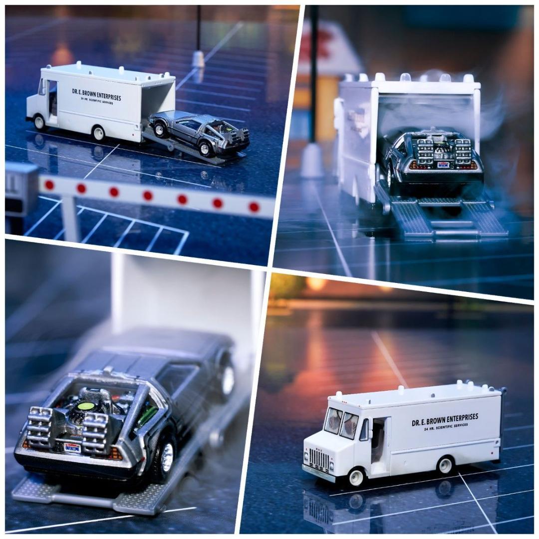 ホットウィール RLC 40周年記念 デロリアン タイムマシンセット BTTF