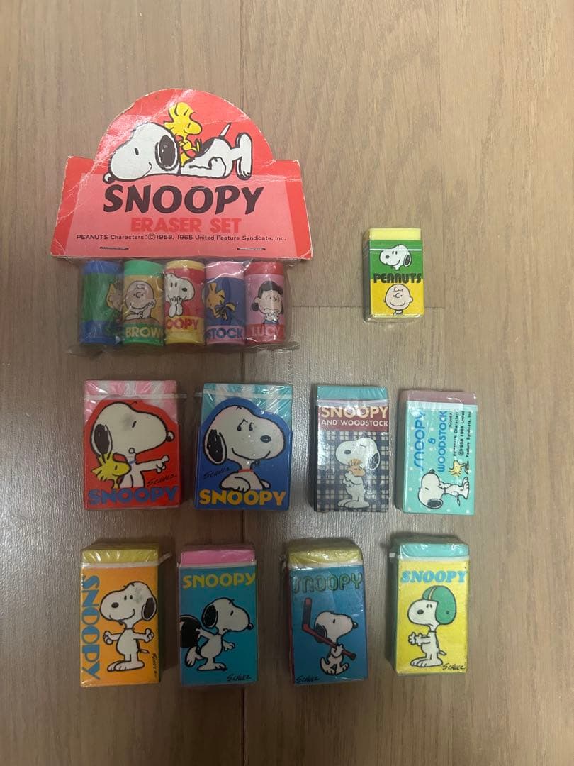 新品未開封品】スヌーピー 昭和レトロ 消しゴム10個セット - メルカリ