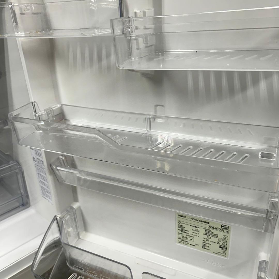 561 アクア 大型冷蔵庫 容量300L〜400L 右開き 4ドア 美品