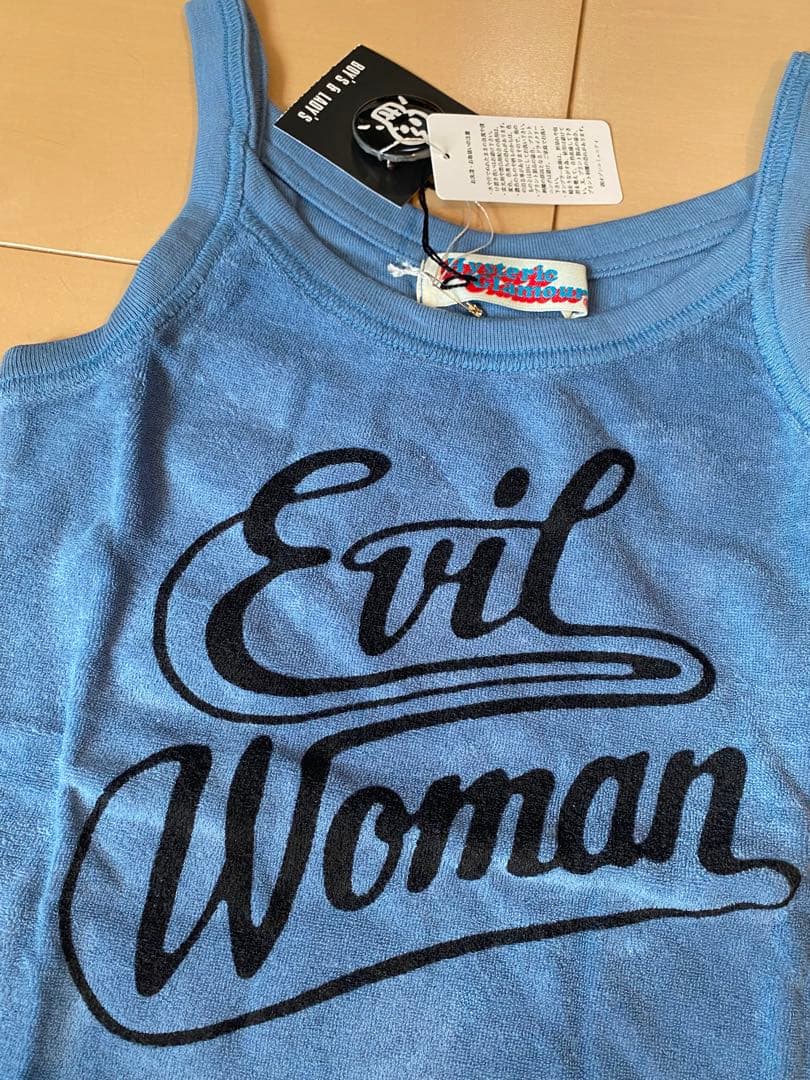 新品　初期　ヒステリックグラマー '90 パイル素材　ロゴ　ノースリーブ　Y2K