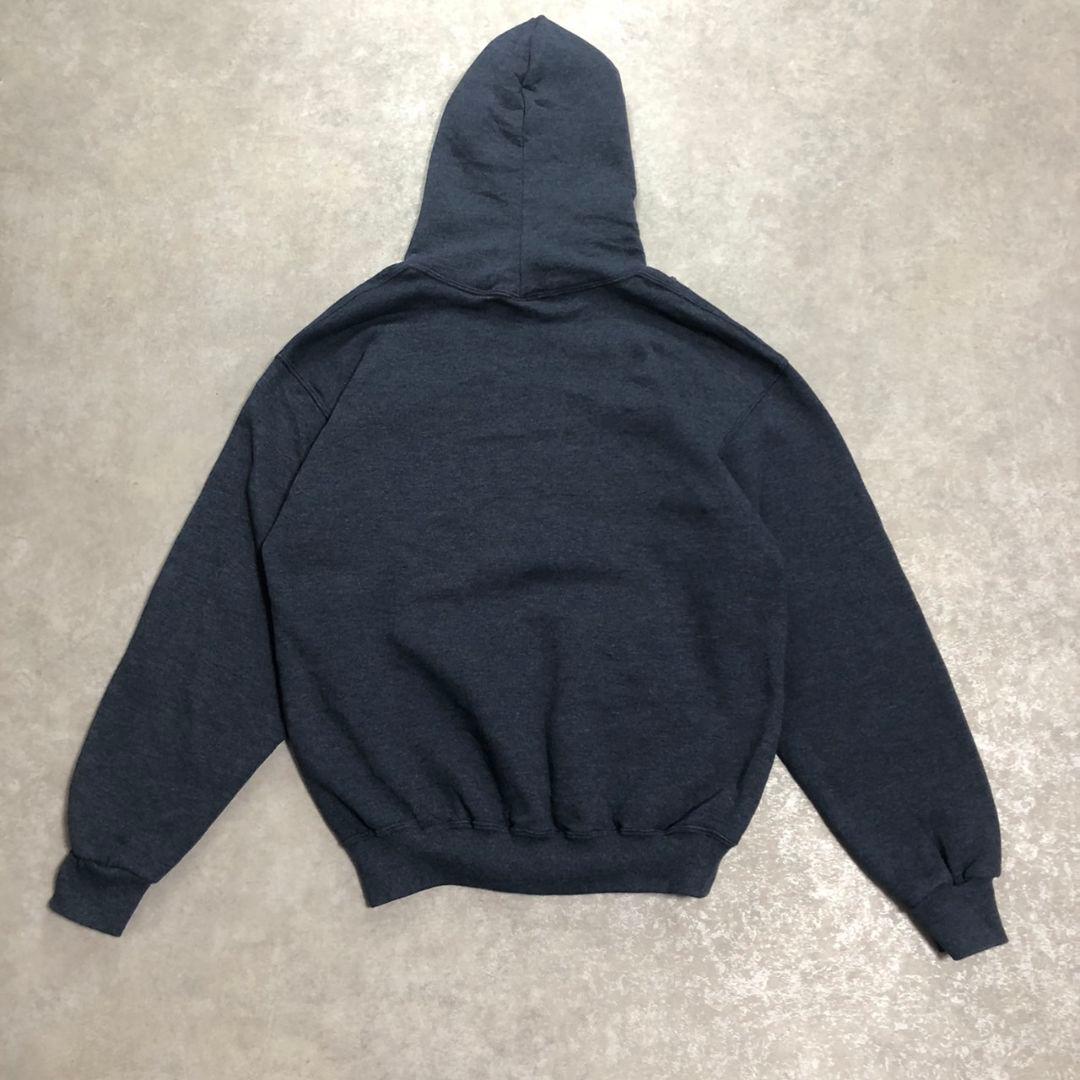 90sヴィンテージ ラッセルアスレティック無地スウェットパーカー青タグメキシコ製