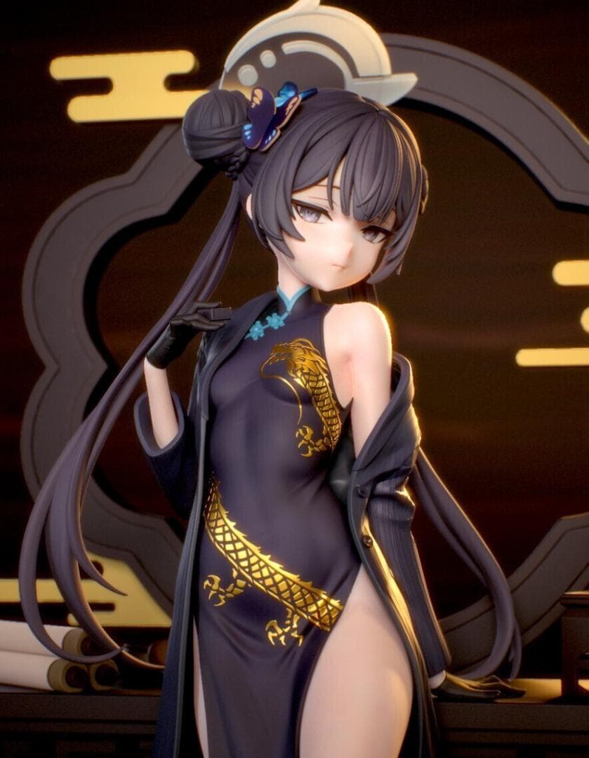 24㎝　未塗装未組立　ガレキ　ブルーアーカイブ　竜華キサキ　玄龍門　門主　山海経