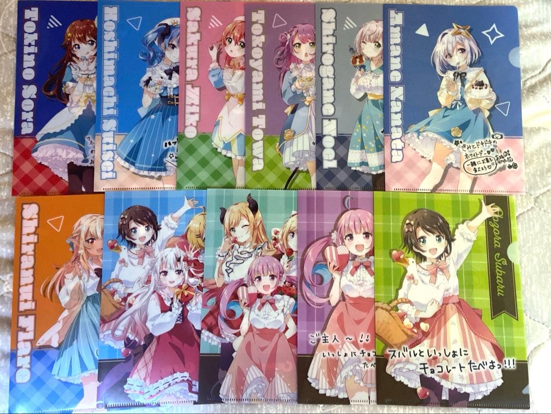 ホロライブ ミニクリアファイル・下敷き まとめ売り 合計52枚