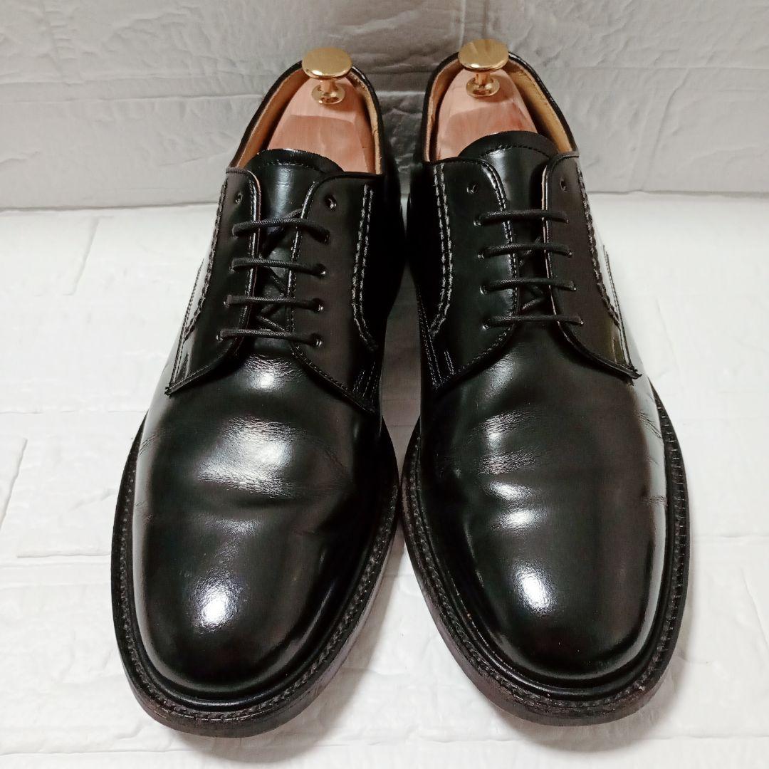 REGAL プレーントゥ レザーシューズ ブラック 26 幅広