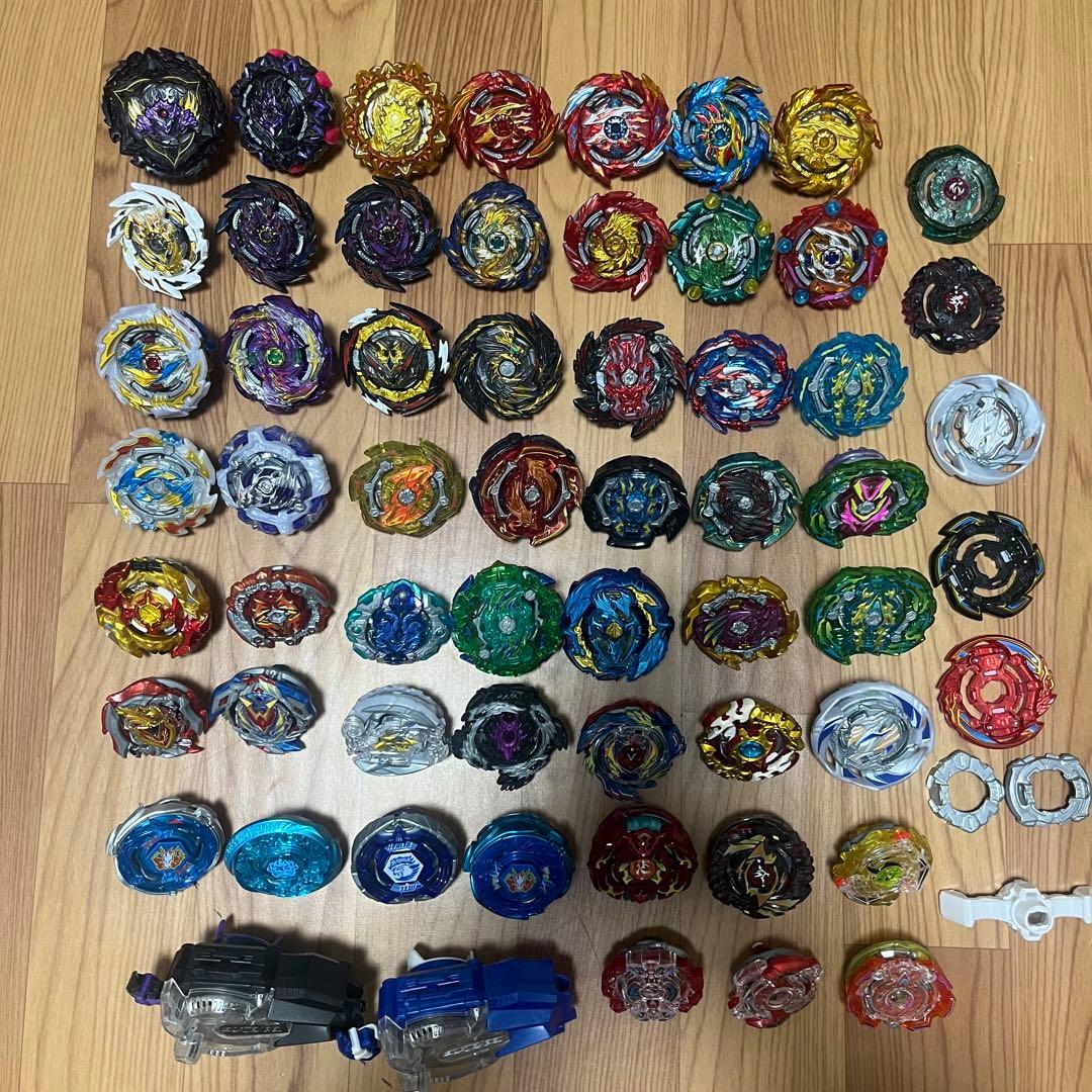 ベイブレードバースト ベイ52個 他ランチャー グリップ パーツ セット