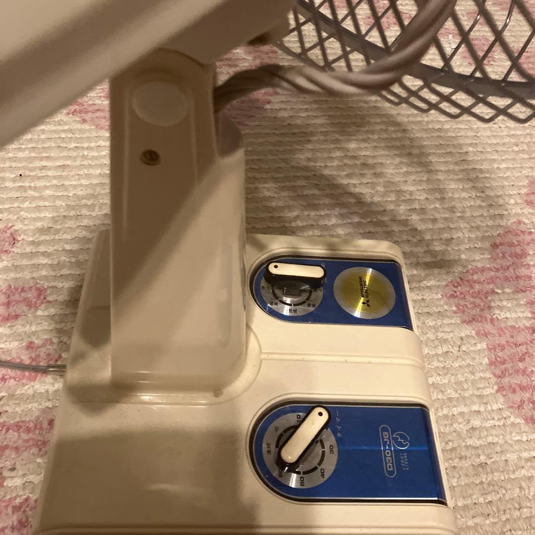 昭和、レトロ、ヴィンテージ、三菱扇風機、首振りタイプ、微風、涼風、強風