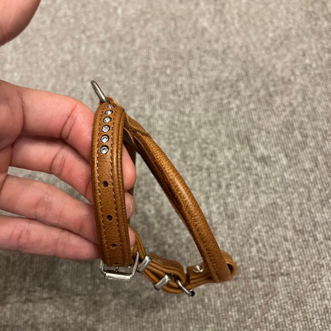 Hunter キラキラスワロフスキー付き 首輪 リード ハーネスセット