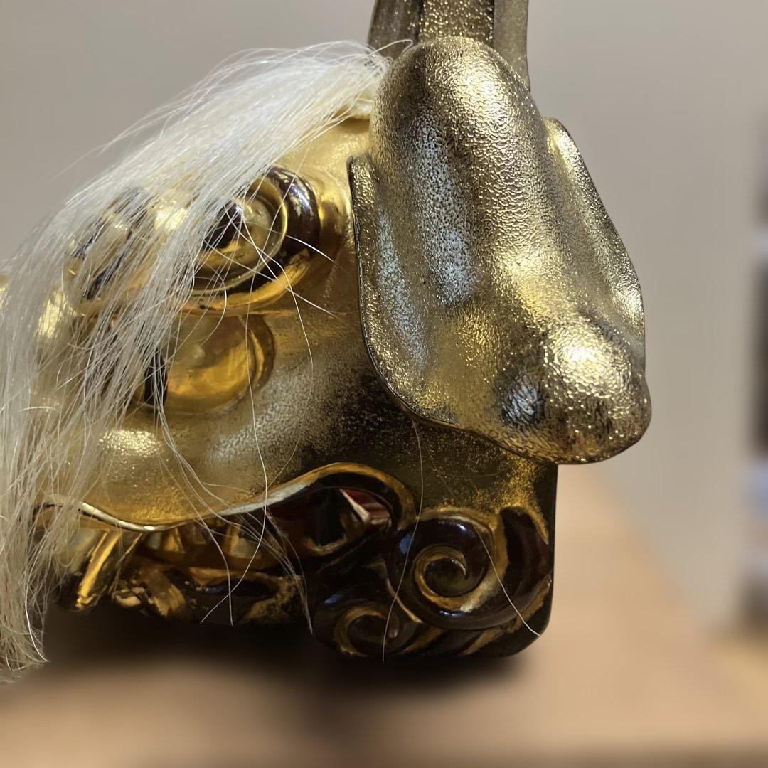 2026年最新】井波 彫刻 獅子頭の人気アイテム - メルカリ 金塗り獅子頭
