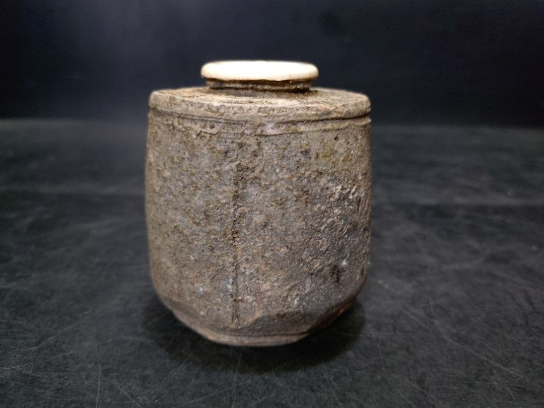 二代 真清水蔵六 造』青磁茶入 [三代 蔵六識] 二代 真 秦蔵六 識箱 古