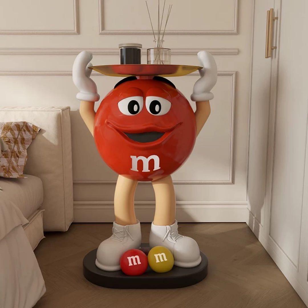 限定品】M&M's エムアンドエムズ サイドテーブル フィギュア レッド 赤