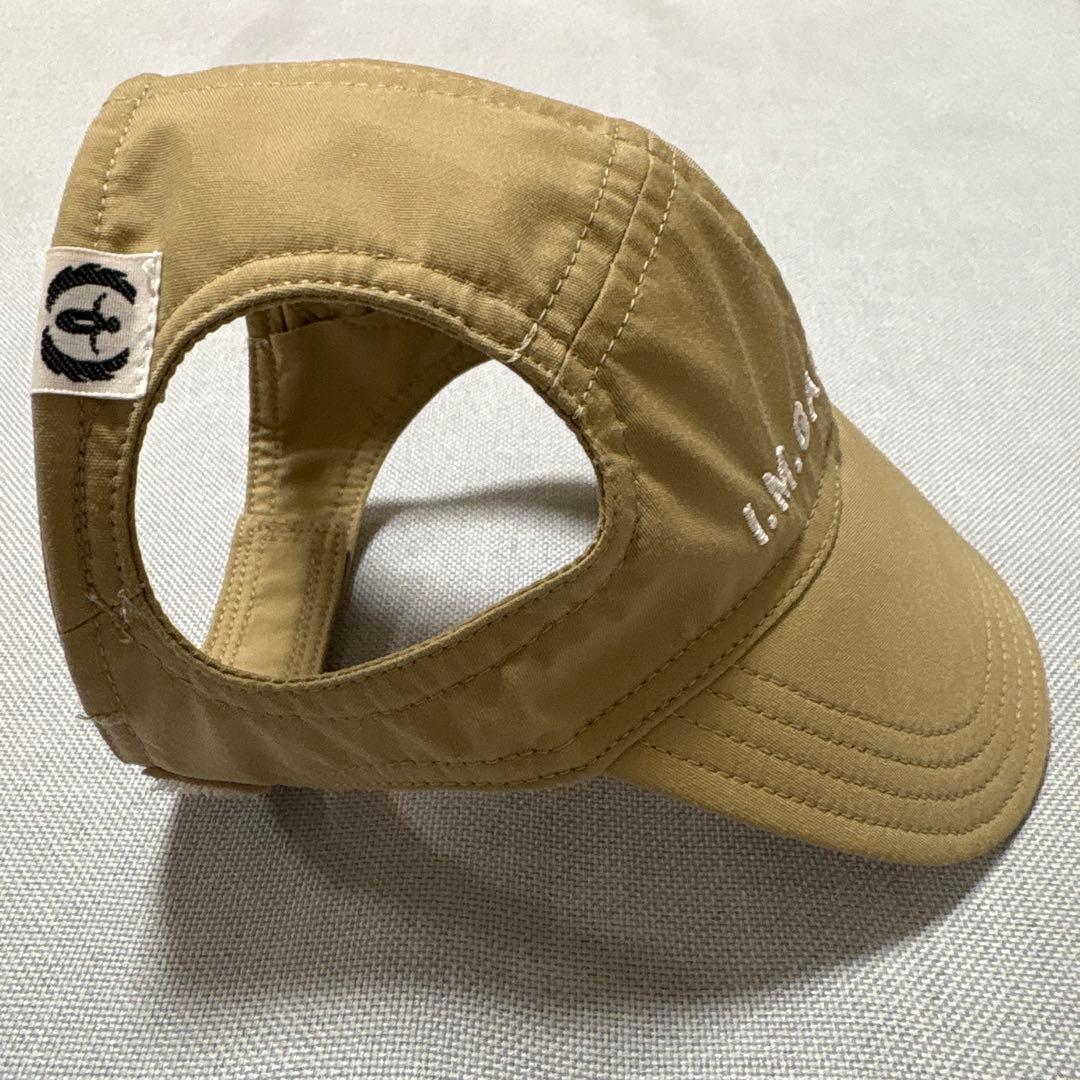 I.M.GALLERY 犬用キャップ ベージュ・ワングラス