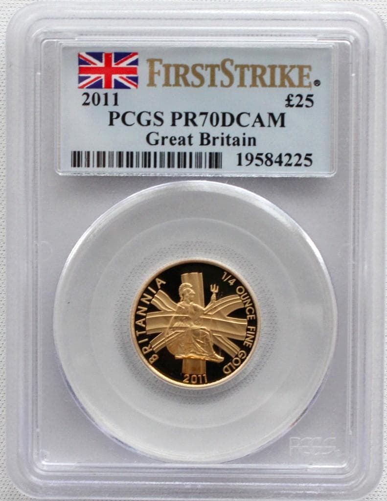 カツさん専用 2011年 イギリス ブリタニア25ポンド金貨 PCGS PR70