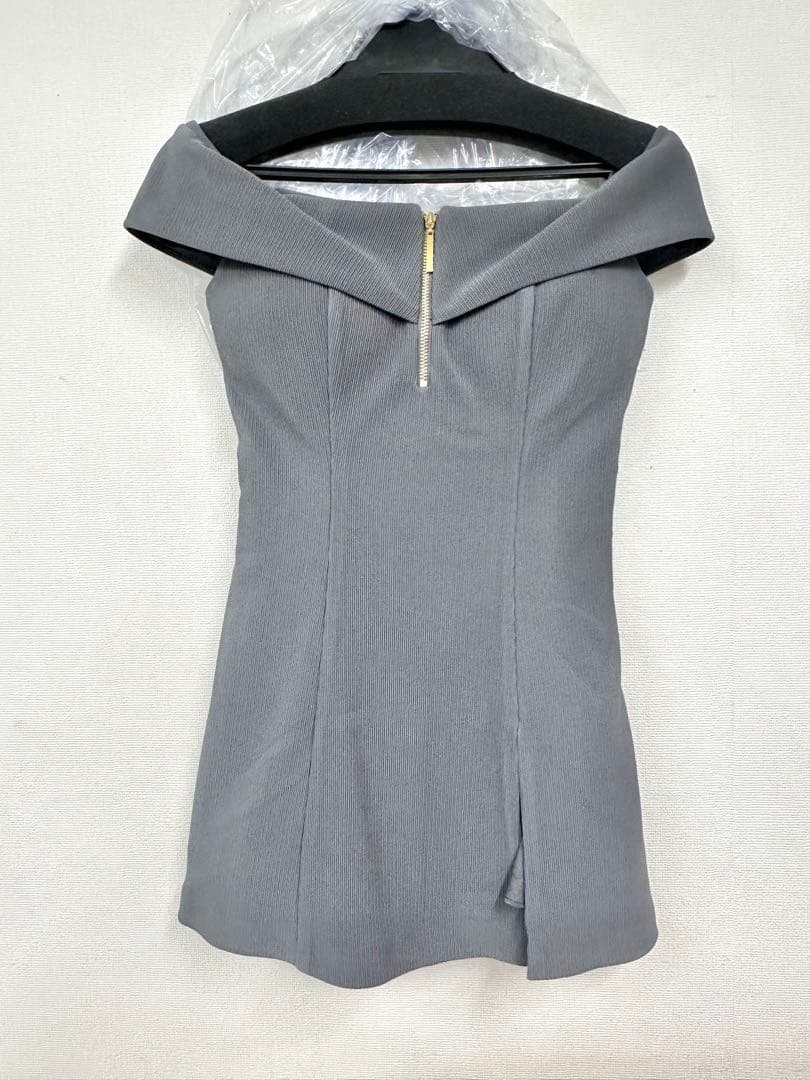 4217 グレーXS ディアバイローブドフルール　Sugar キャバドレス