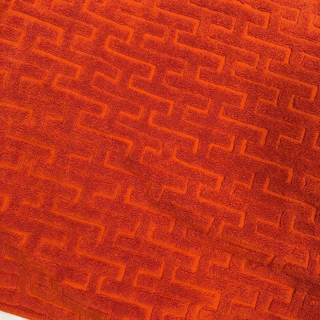 新品タグ付き】HERMES オレンジ バスタオル 大判55×98