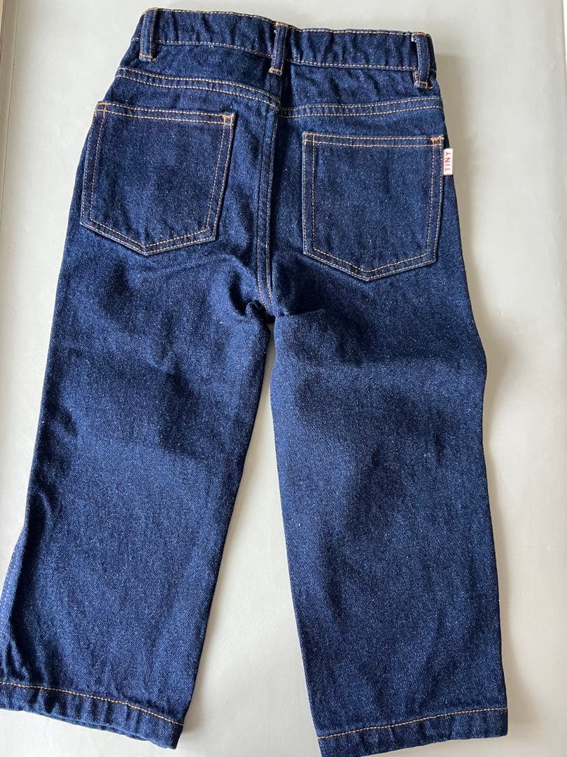 TINY COTTONS dark wash denim