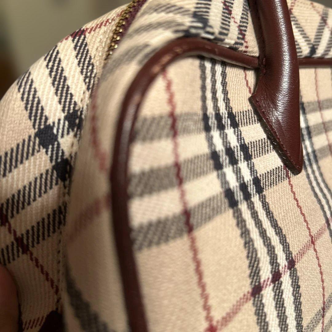 BURBERRY チェック柄 ハンドバッグ 中型