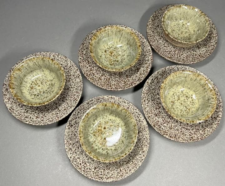 エビス】酒器 徳利 酒盃 美濃焼 在銘 清風造 細工 飴釉 酒杯 猪口