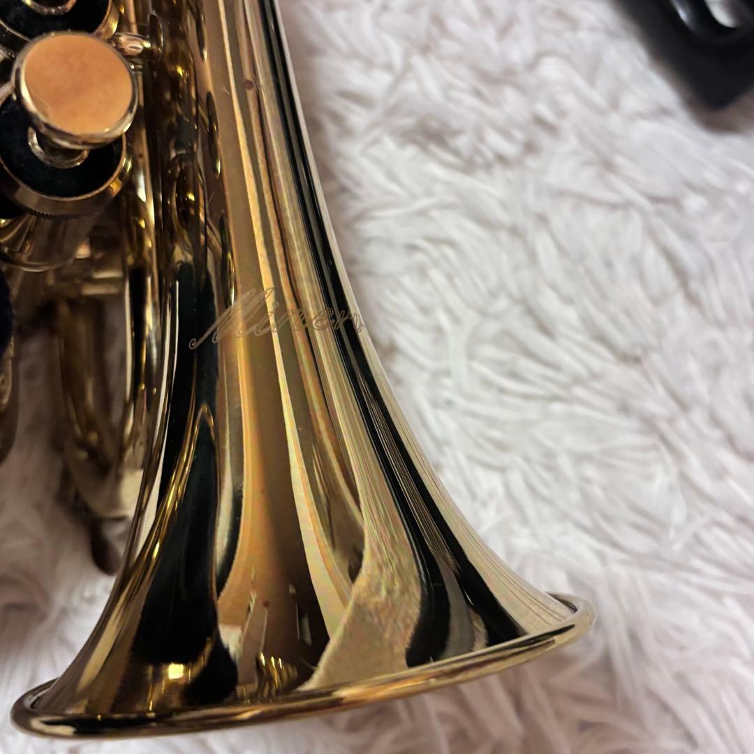 ポケットトランペット MPT100L Minerva ケース付き 金色 ラッカー