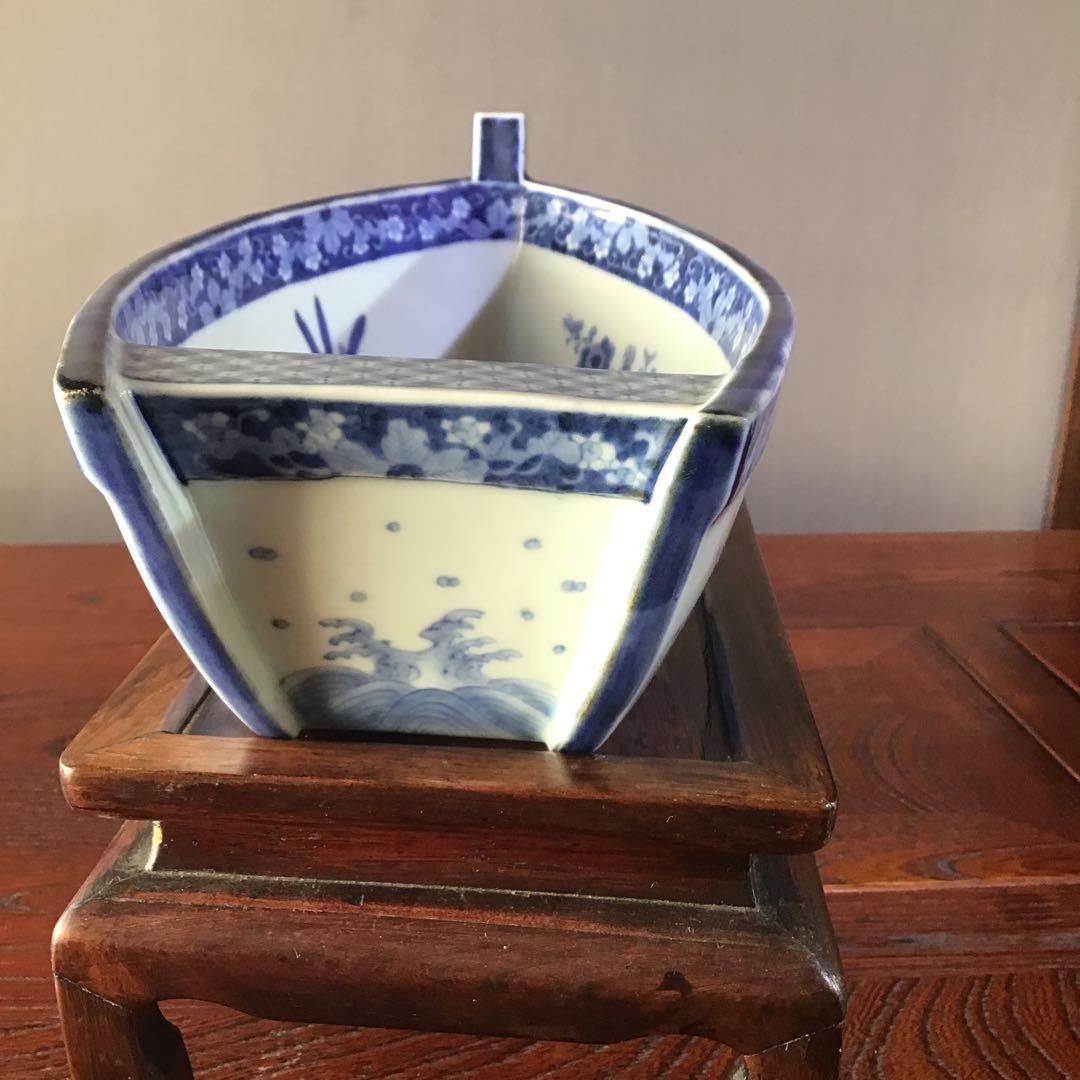 高価ホビー・楽器・アート - 古伊万里 船形鉢 江戸期 太明萬暦年製 希少