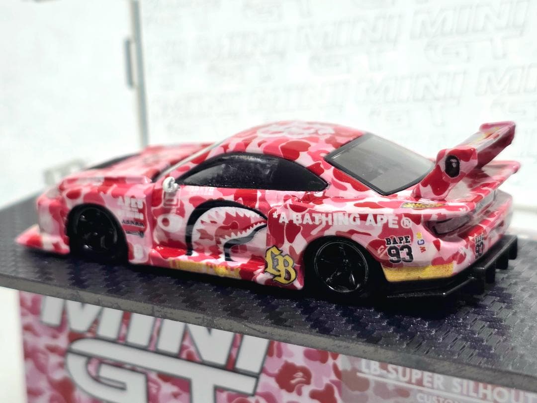 限定 LBWK Mini GT BAPE 日産 S15 + ケース付き