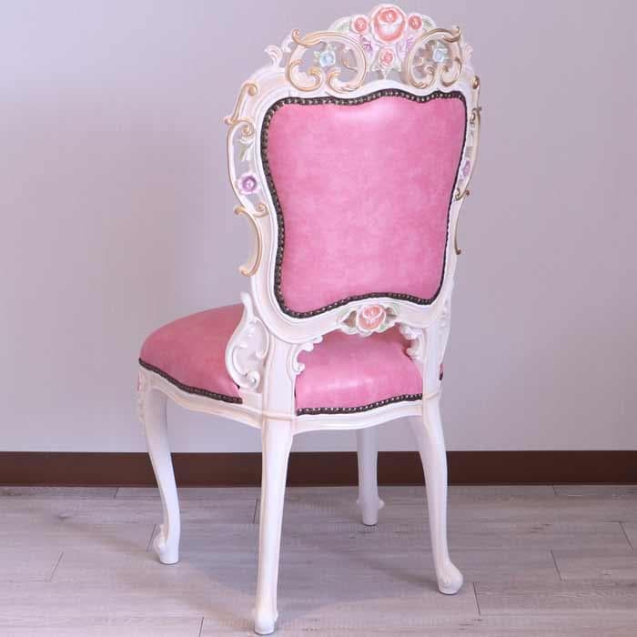 専用 ダイニング5点セット 120cm ロココ 本革 猫脚 テーブルセット