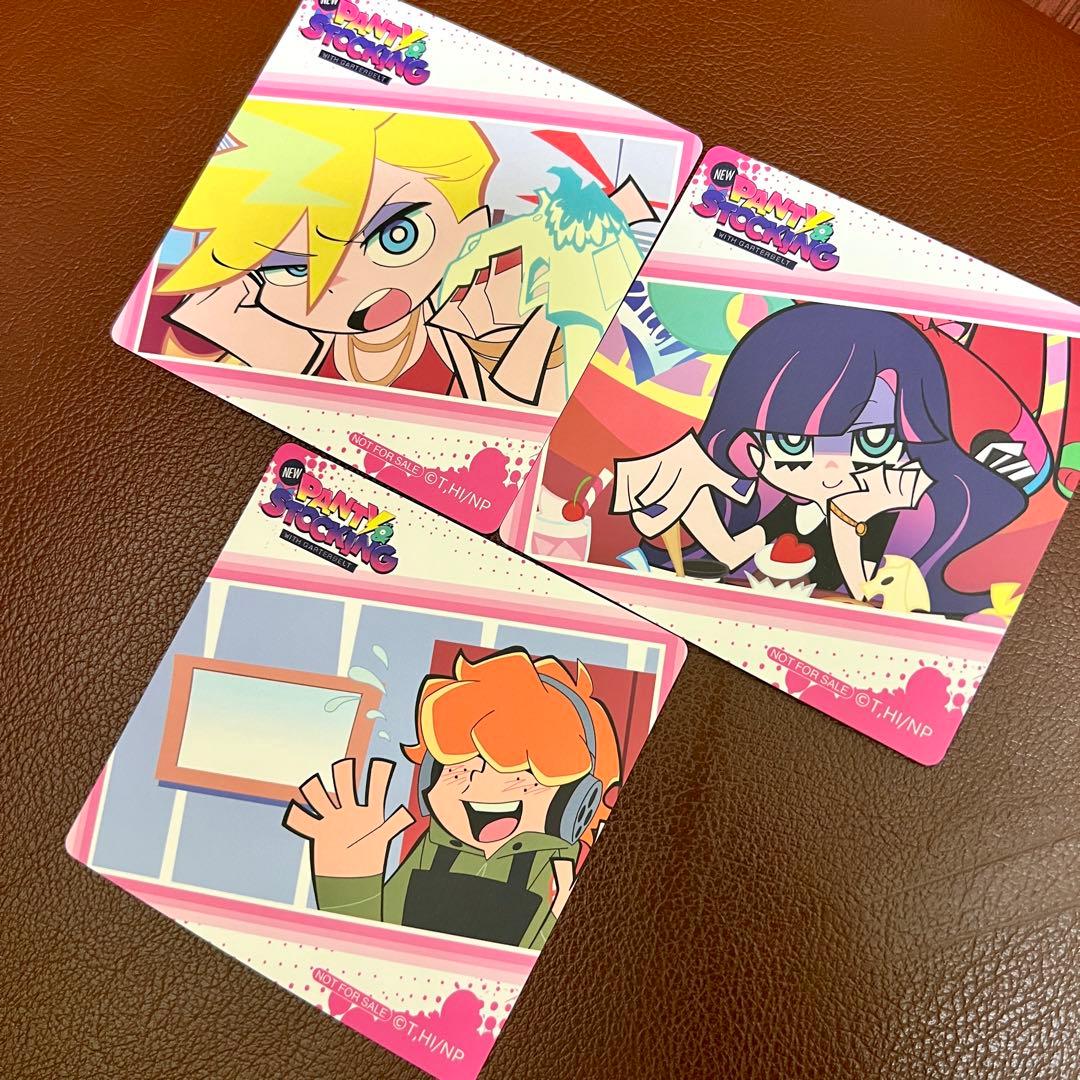 パンティ&ストッキング コースター 特典 まねきねこ パンスト 3枚