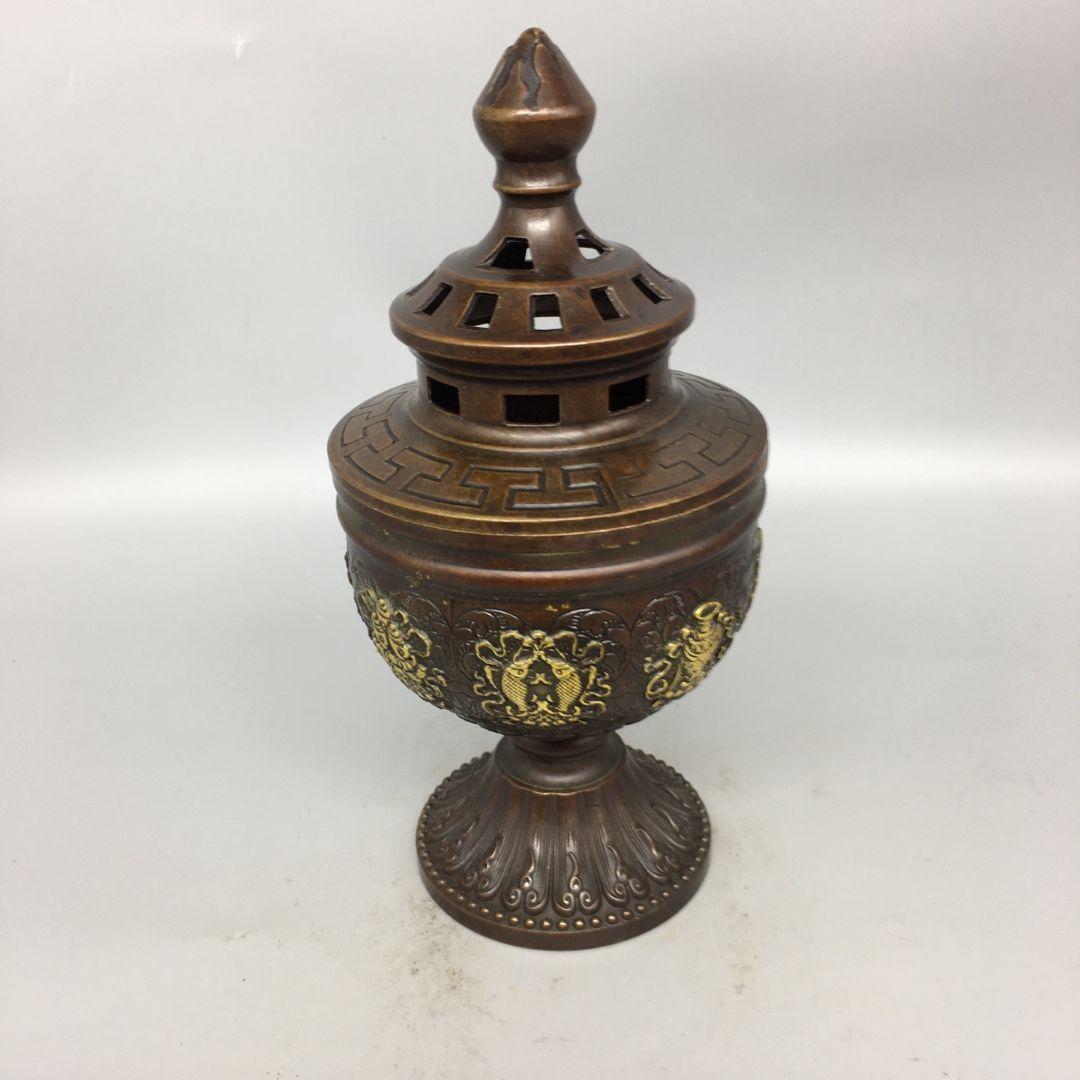 銅器 香薫炉 八宝吉祥香炉 供養薫香炉 香道具 装飾品 工芸