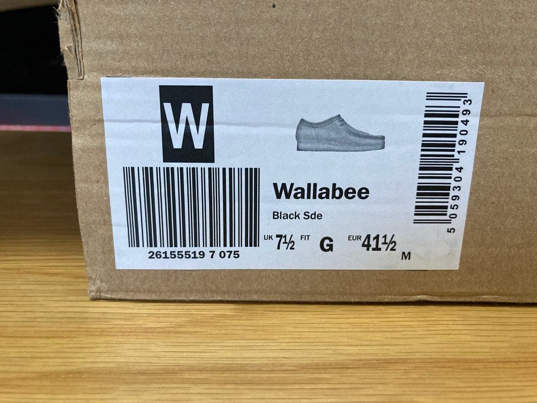 Clarks ワラビーブラック 25.5cm UK7h