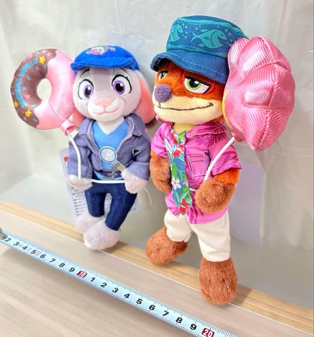 ニック ジュディ ズートピア ディズニーリゾート ぬいぐるみバッジ 2体