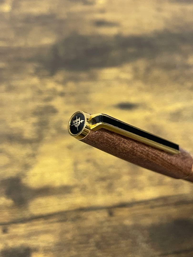 試筆のみ1975年製初代カスタム高級天然イタヤカエデ 大型18金 万年筆