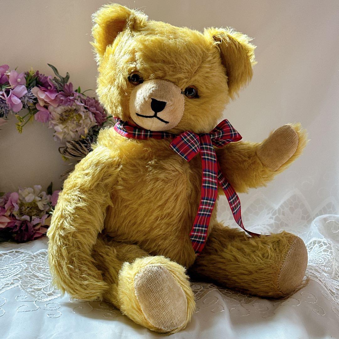 ❤️ニッカーボッカー❤️ 大きめずっしりアンティークベア　テディベア　ビンテージ