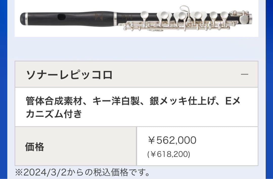 パウエル POWELL ピッコロ ソナーレ PS-850 (フルート) - メルカリ