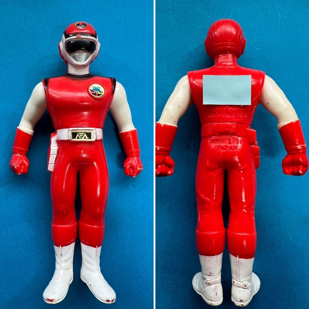 昭和レトロ超貴重超新星フラッシュマンソフビ5体セット