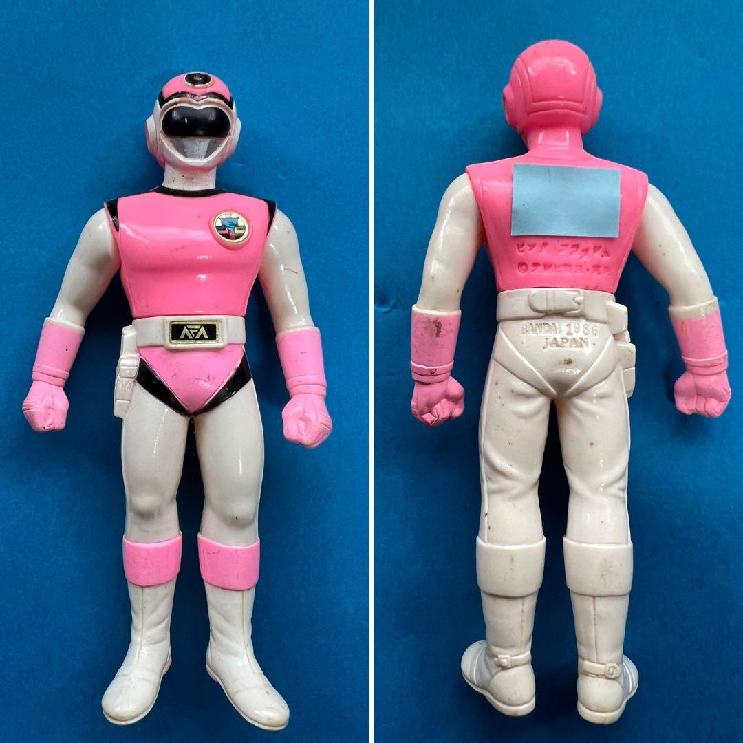 昭和レトロ超貴重超新星フラッシュマンソフビ5体セット