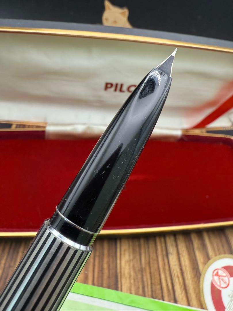 Pilot 万年筆 CUSTOM K-500SS 蝕刻ストライプ 18KWG F pilot ボールペン