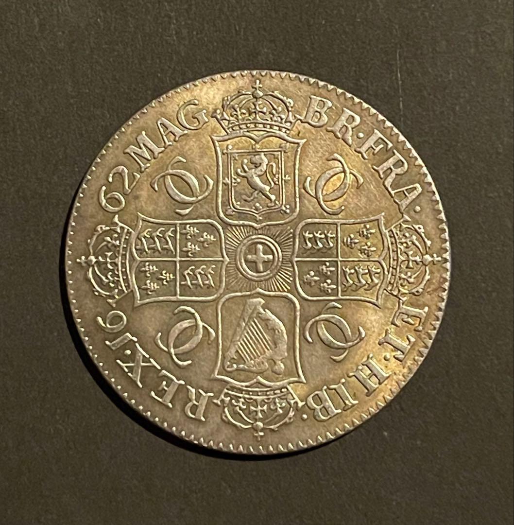 1662年 英国 アイルランド クラウン銀貨 チャールズ2世 - メルカリ