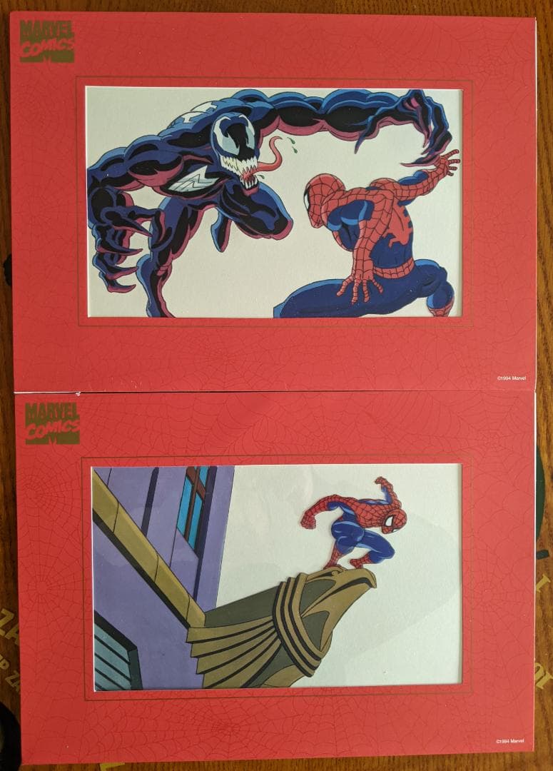 スパイダーマン　セル画　スタン・リーサイン入り2枚+4枚