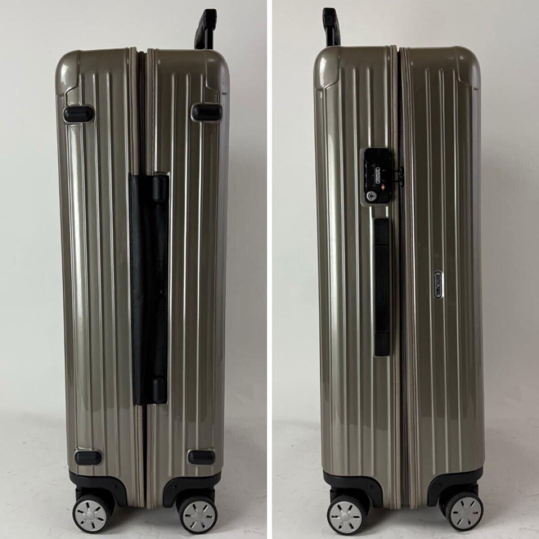 日本限定 極美品 リモワ サルサ ジャパン 104L 4輪 サンドゴールド