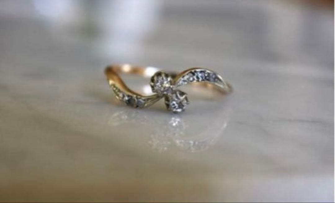 アンティーク　ヴィクトリアン　ダイヤモンドリング　10〜11号　1ct