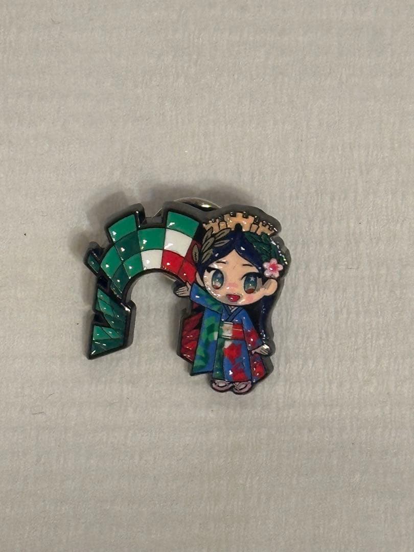 大阪関西万博 イタリア館 イタリアちゃん ピンバッジ(o^^o)