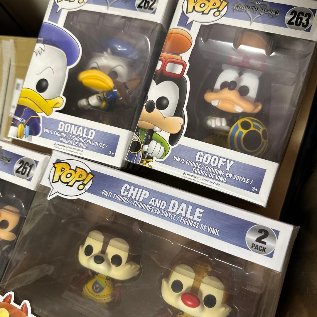 新品 廃盤 キングダムハーツ POP！ファンコ 4点セット ドナルド ミッキー