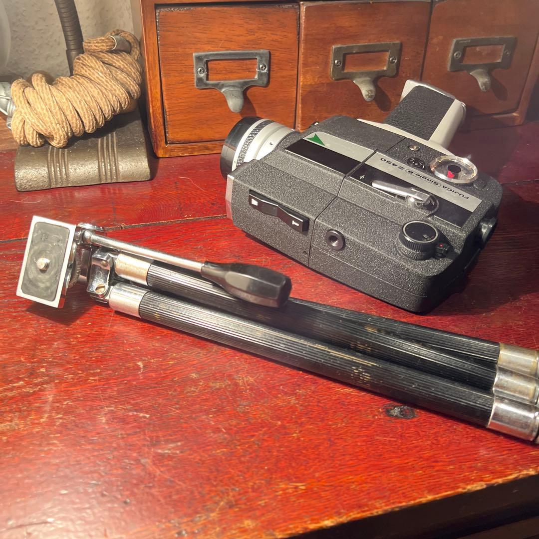 昭和レトロ8mmカメラ3脚付きインテリアやディスプレイに…