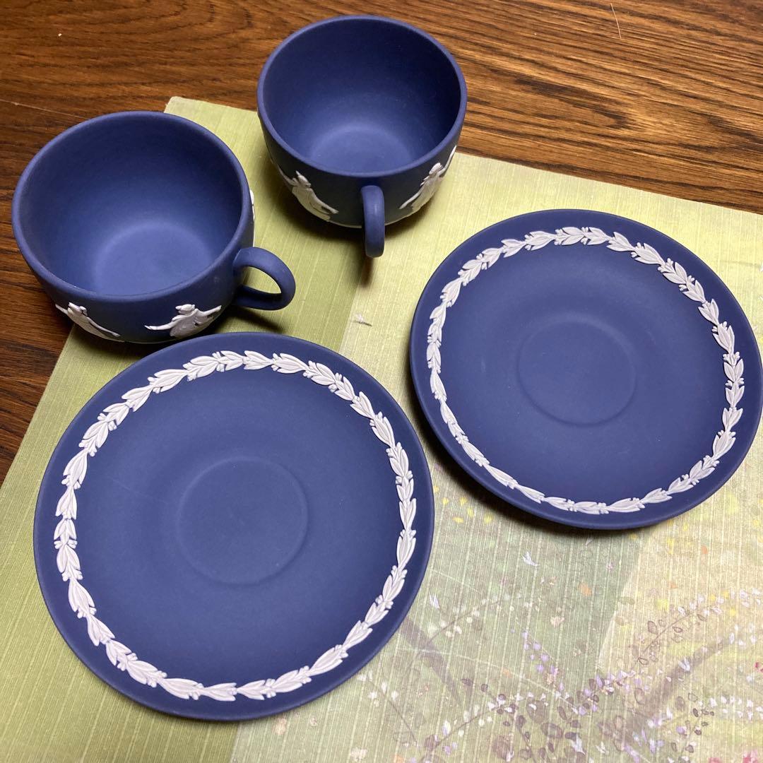 ウェッジウッド ジャスパー ダンシングアワー カップ＆ソーサー2客