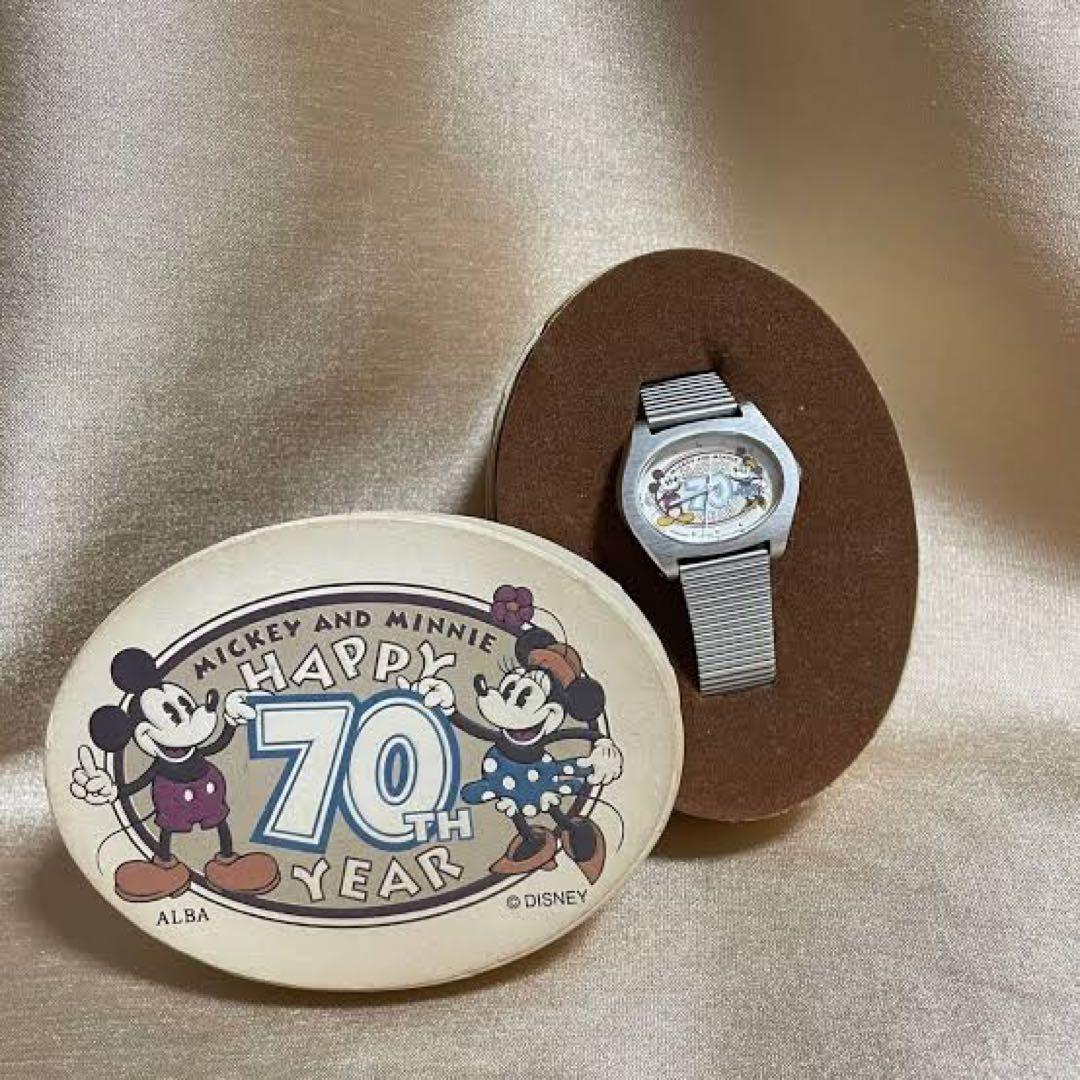 希少 ALBA SEIKO Disney 70周年記念 腕時計 ミッキー ミニー